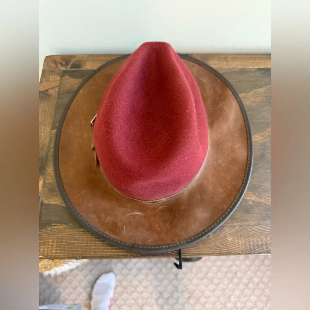 Overland Pinnacle Wool Felt and Leather Safari Hat - Picture 4 of 8
